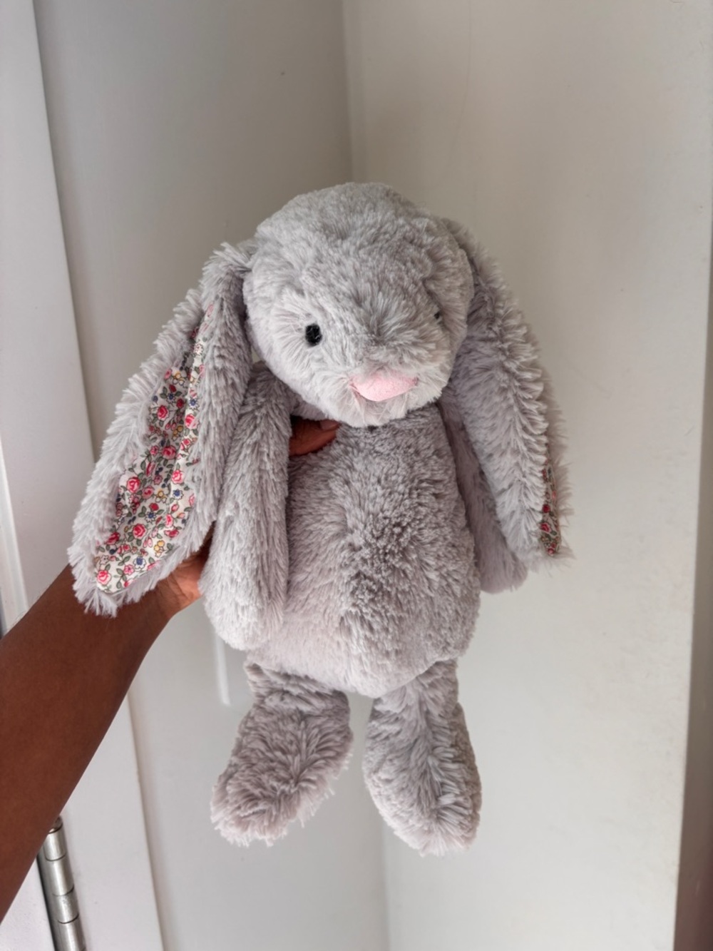 Retired Medium Jellycat Silver Blossom Bunny